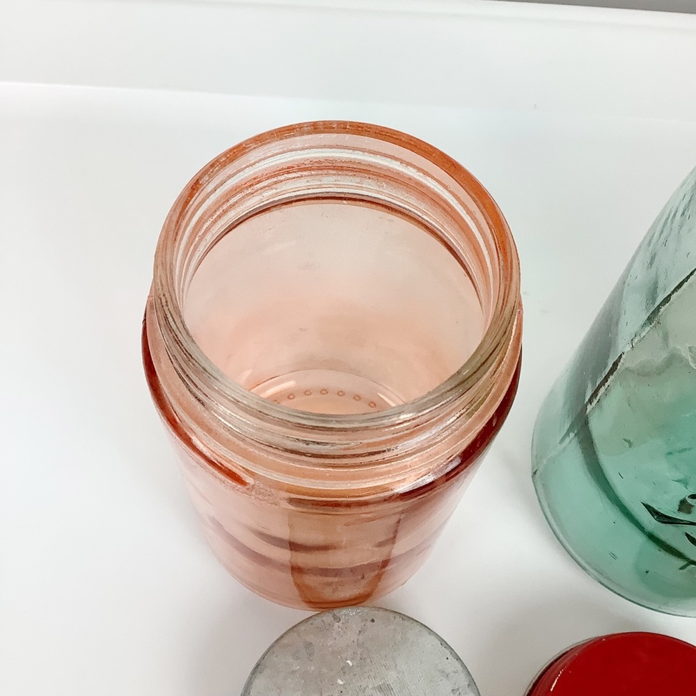 Vintage Ball Canning Pastel Glass Storage Jars - Picture 5 of 10